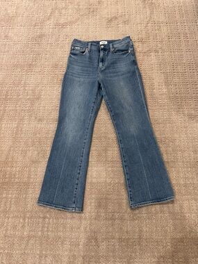 pistola High Rise Faded Blue Flare Jeans